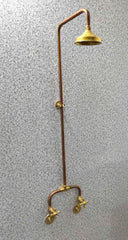 Unlacquered Solid Copper Shower home decor accent for entryways, bathrooms, kitchens, shelves, and warm artisan interiors - view 3