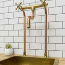 Unlacquered Brass and Copper Kitchen Faucet Kitchen Faucets detail view 3