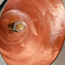 Verdigris Copper Bell Pendant – Green Patina Oxidized Ceiling Fixture Pendant Lighting detail view 4