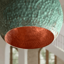 Verdigris Copper Dome Pendant – Green Patina Ceiling Light for Rustic Decor Pendant Lighting detail view 3